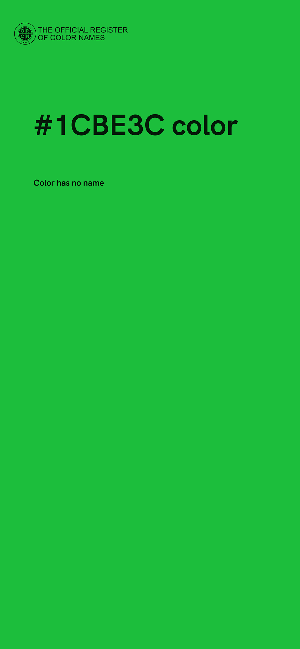 #1CBE3C color image