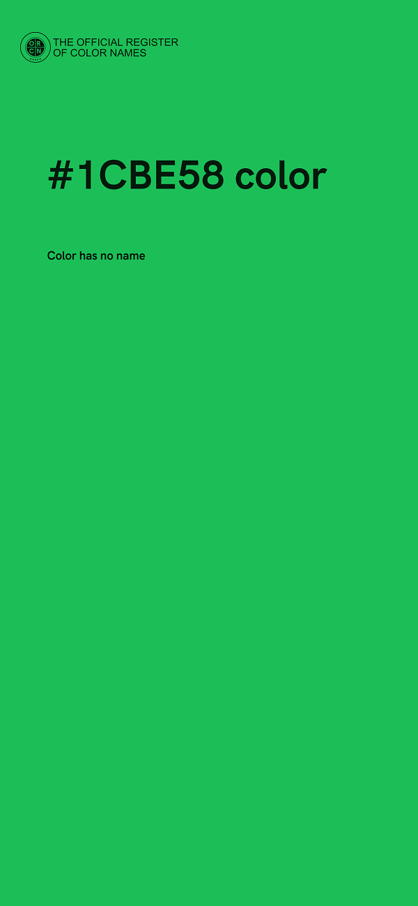 #1CBE58 color image