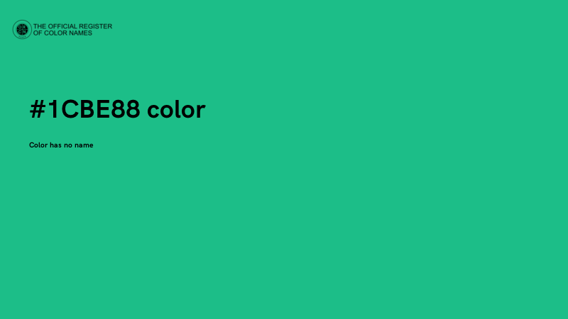 #1CBE88 color image