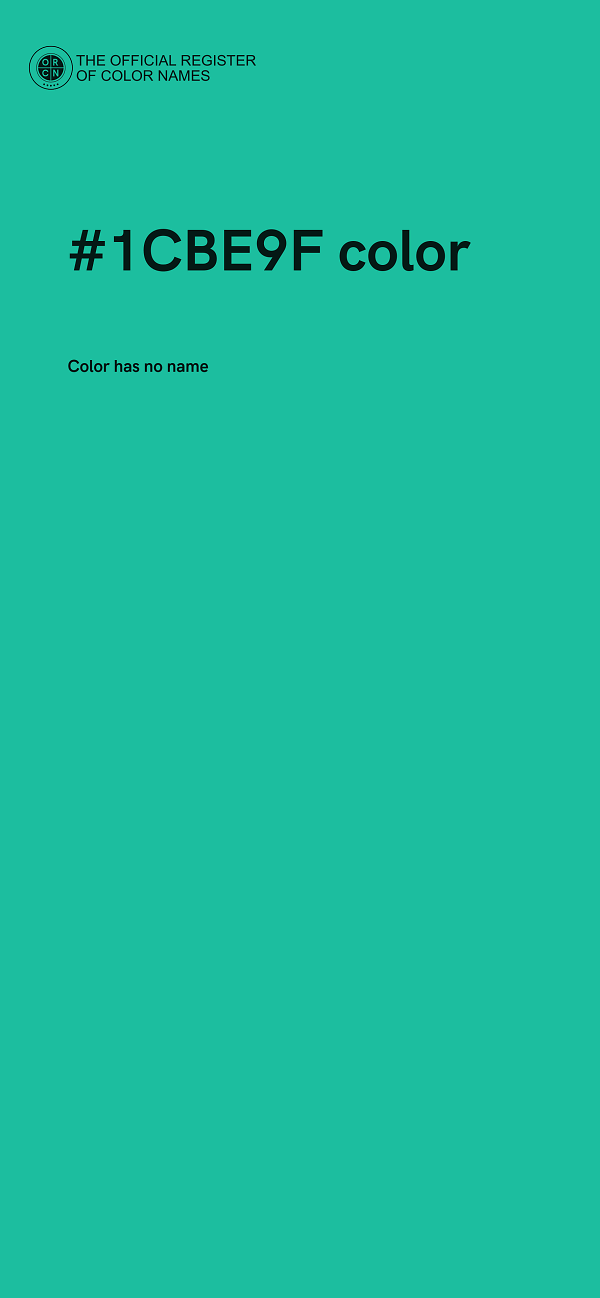 #1CBE9F color image