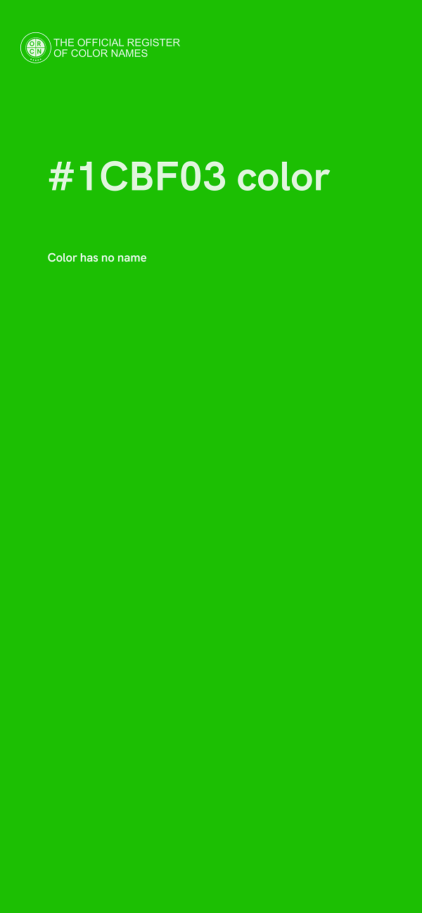 #1CBF03 color image