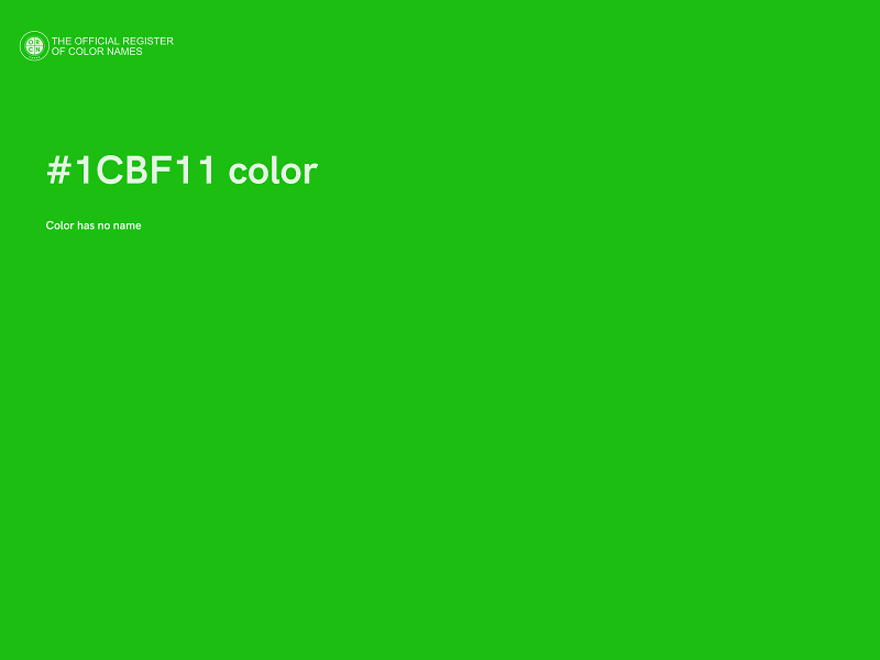 #1CBF11 color image