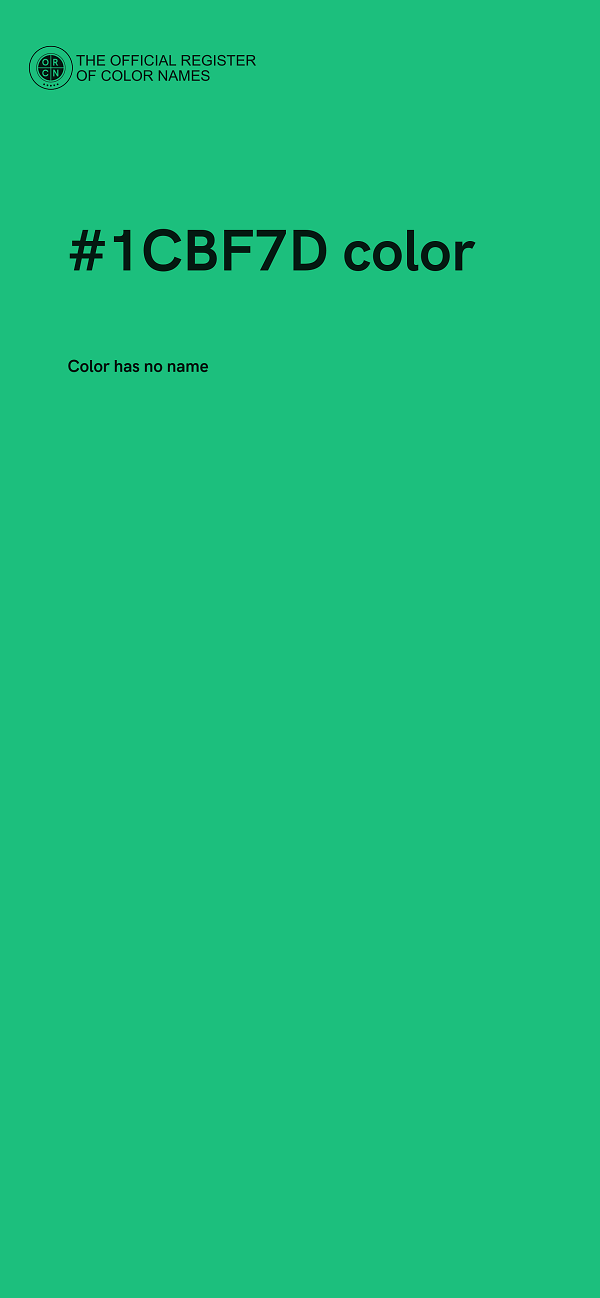 #1CBF7D color image