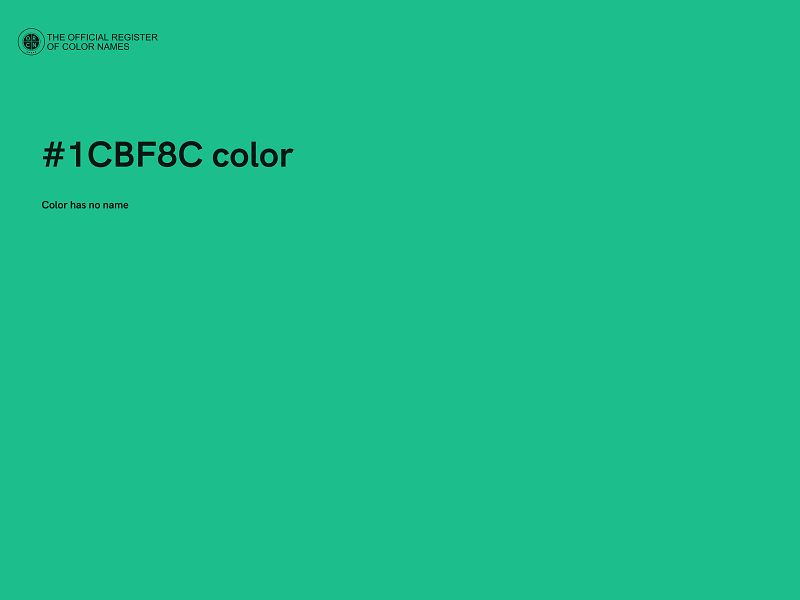 #1CBF8C color image