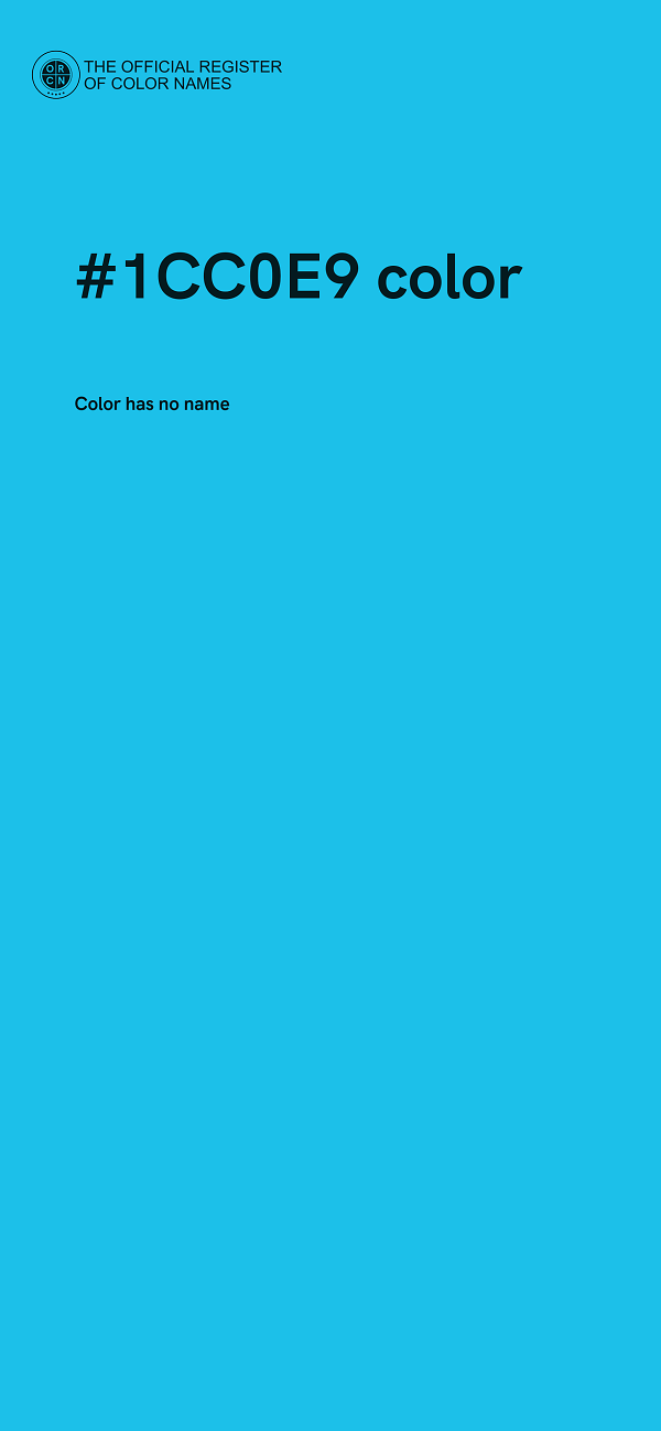 #1CC0E9 color image
