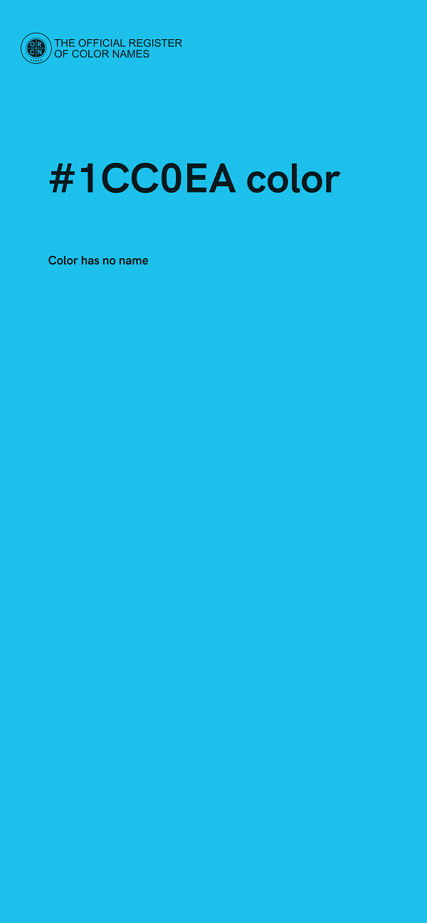 #1CC0EA color image