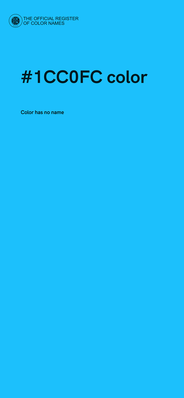 #1CC0FC color image