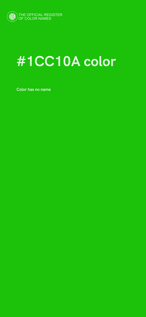 #1CC10A color image