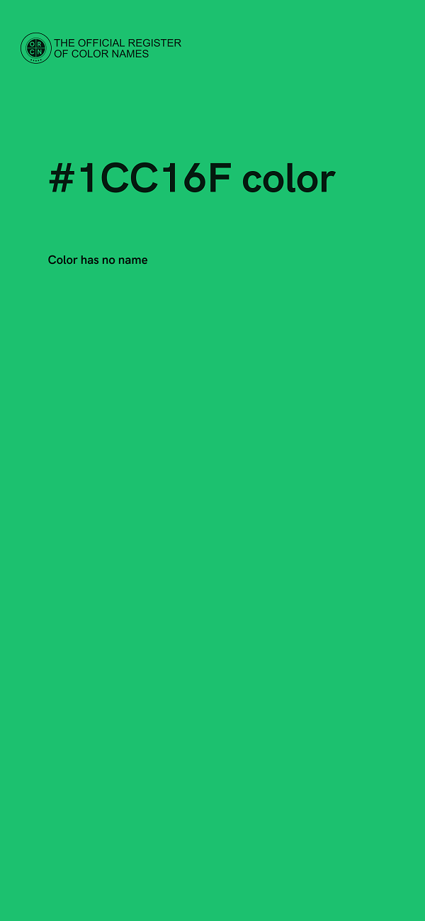 #1CC16F color image
