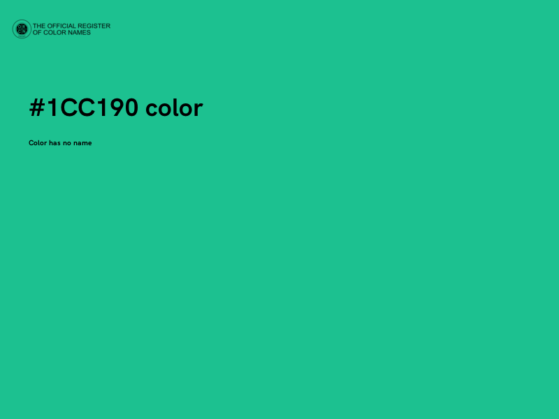 #1CC190 color image