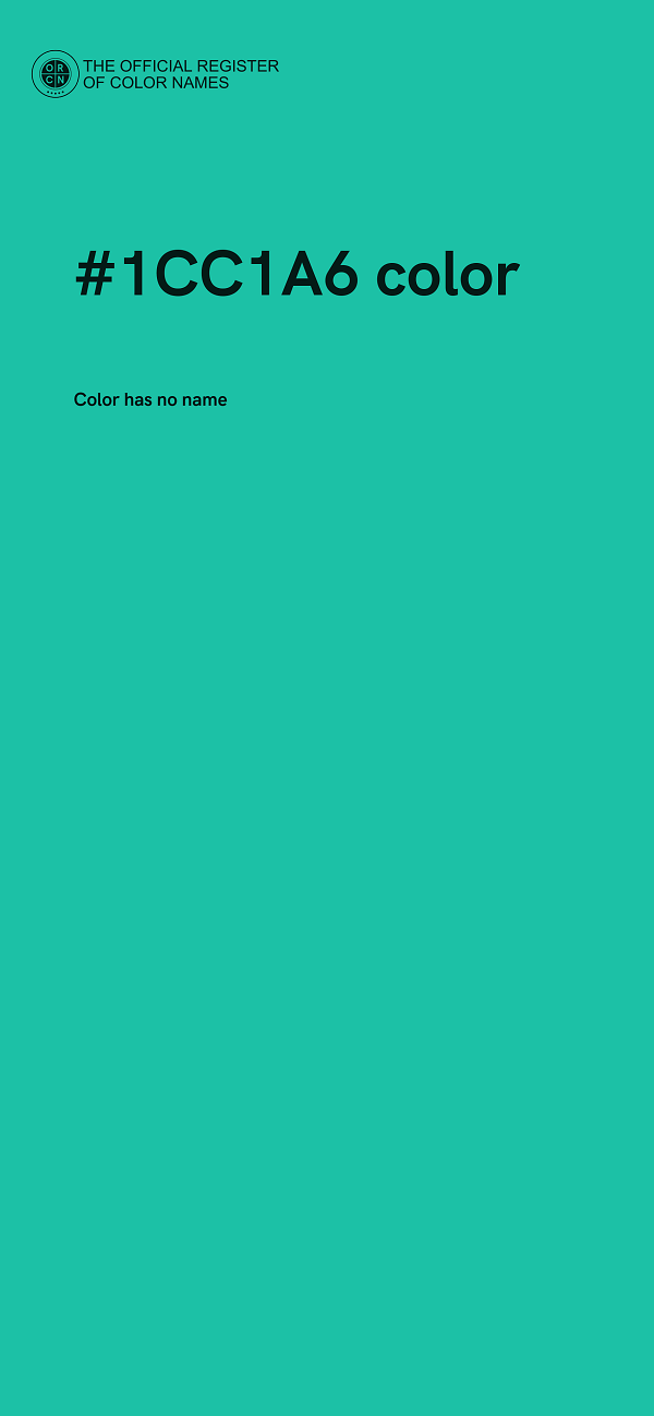 #1CC1A6 color image