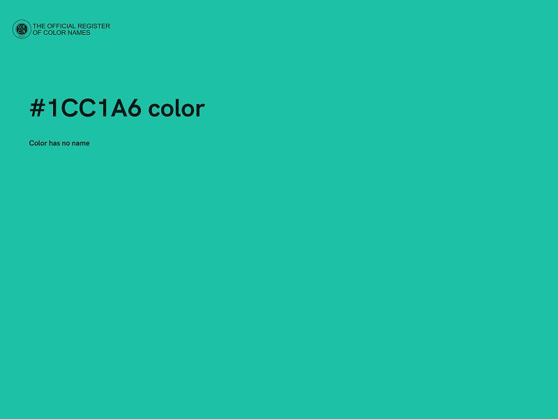 #1CC1A6 color image