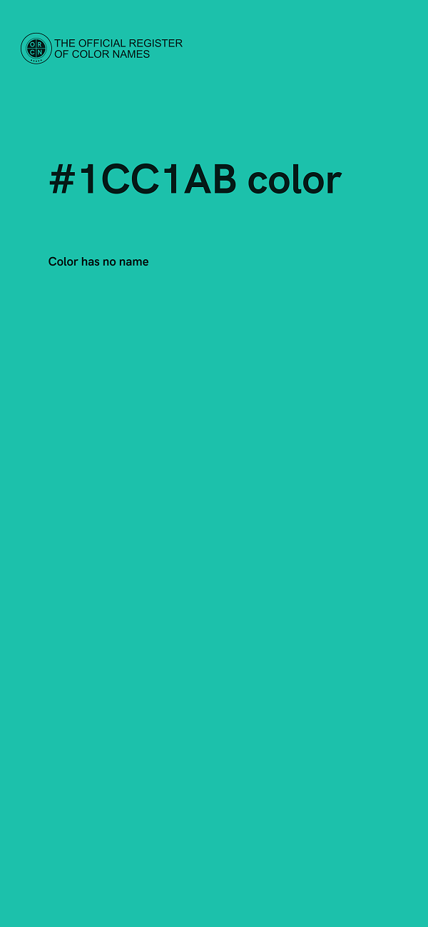 #1CC1AB color image