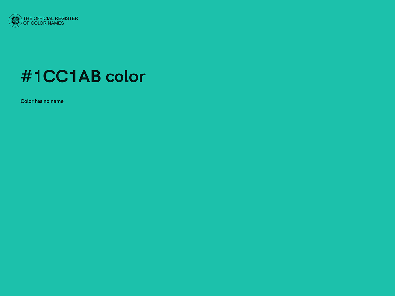 #1CC1AB color image