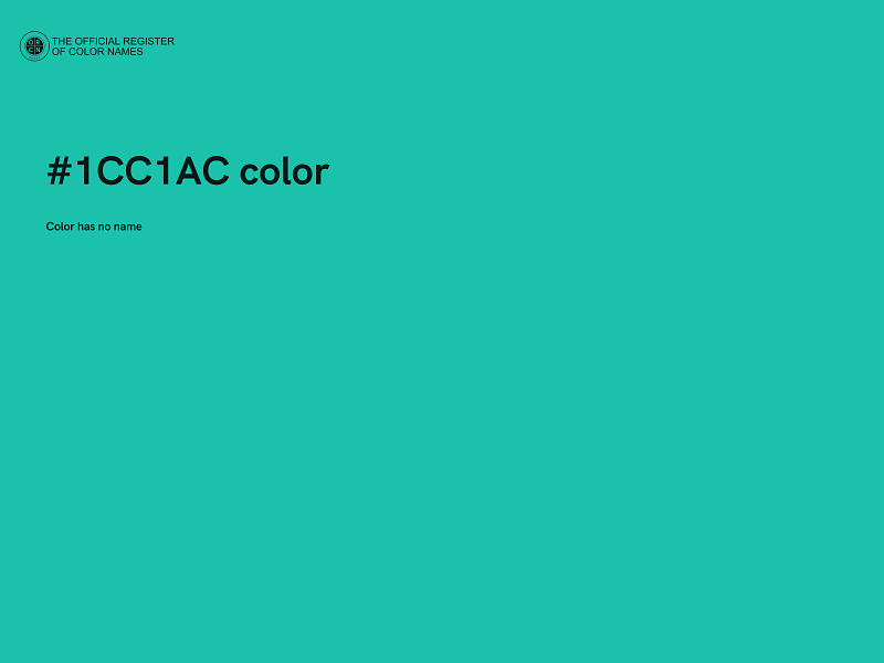 #1CC1AC color image