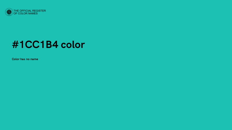 #1CC1B4 color image