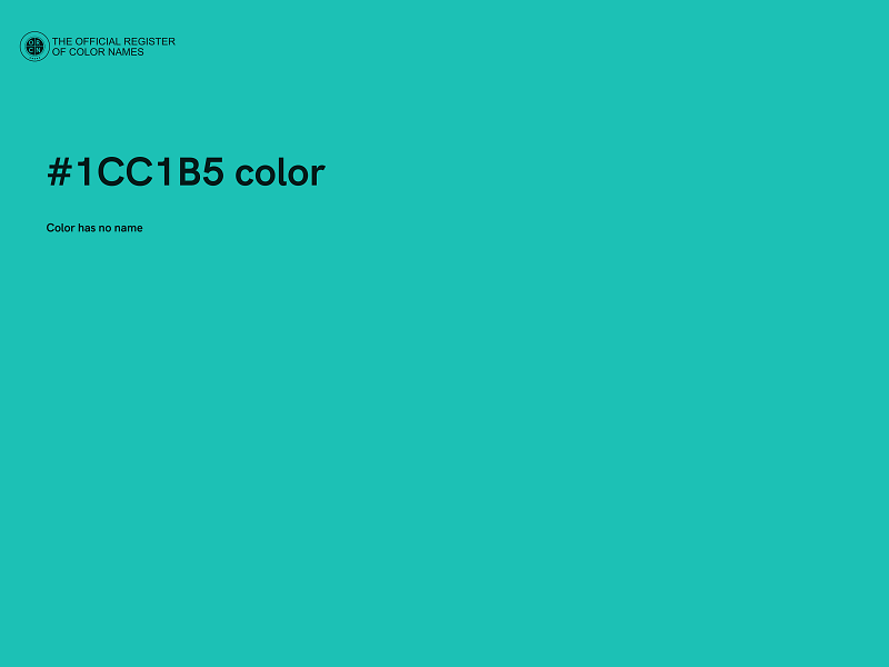 #1CC1B5 color image