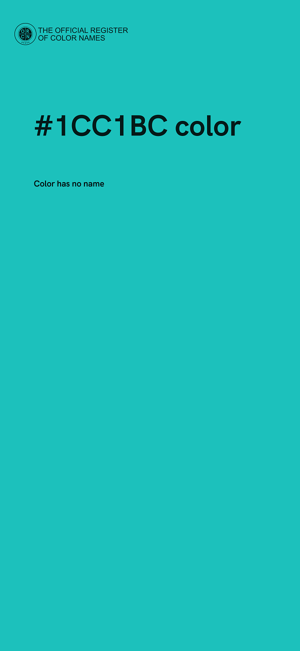 #1CC1BC color image