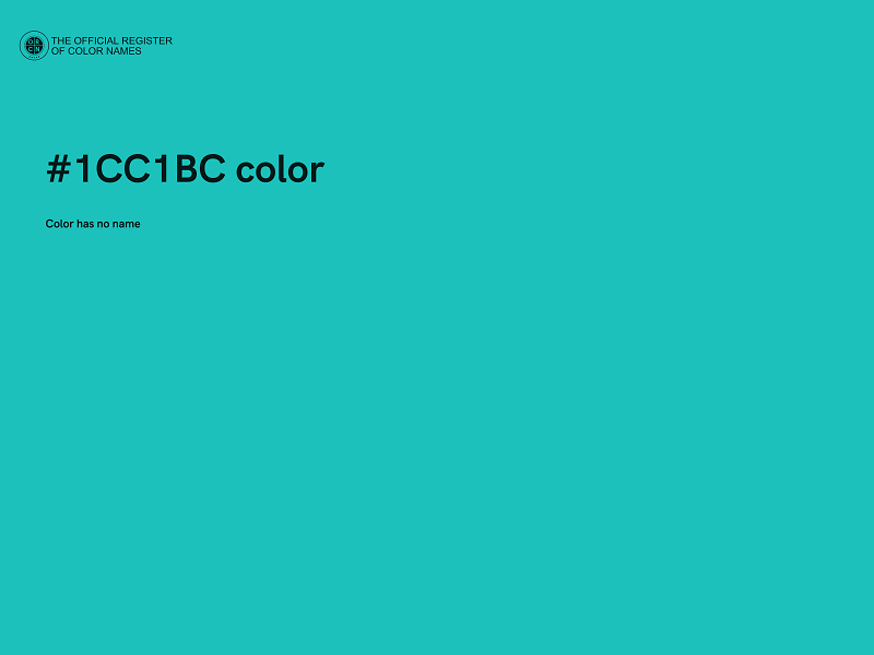 #1CC1BC color image