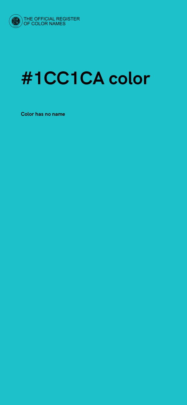 #1CC1CA color image
