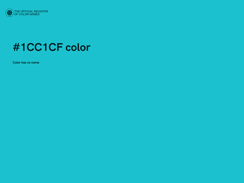 #1CC1CF color image