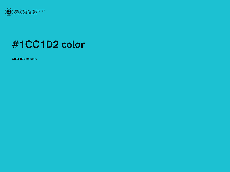 #1CC1D2 color image