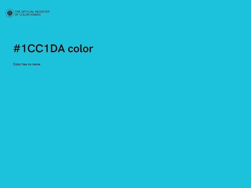 #1CC1DA color image