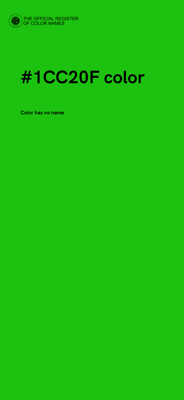 #1CC20F color image