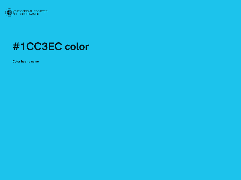 #1CC3EC color image