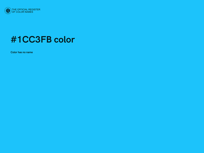 #1CC3FB color image