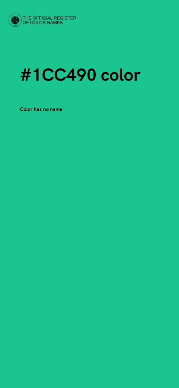 #1CC490 color image