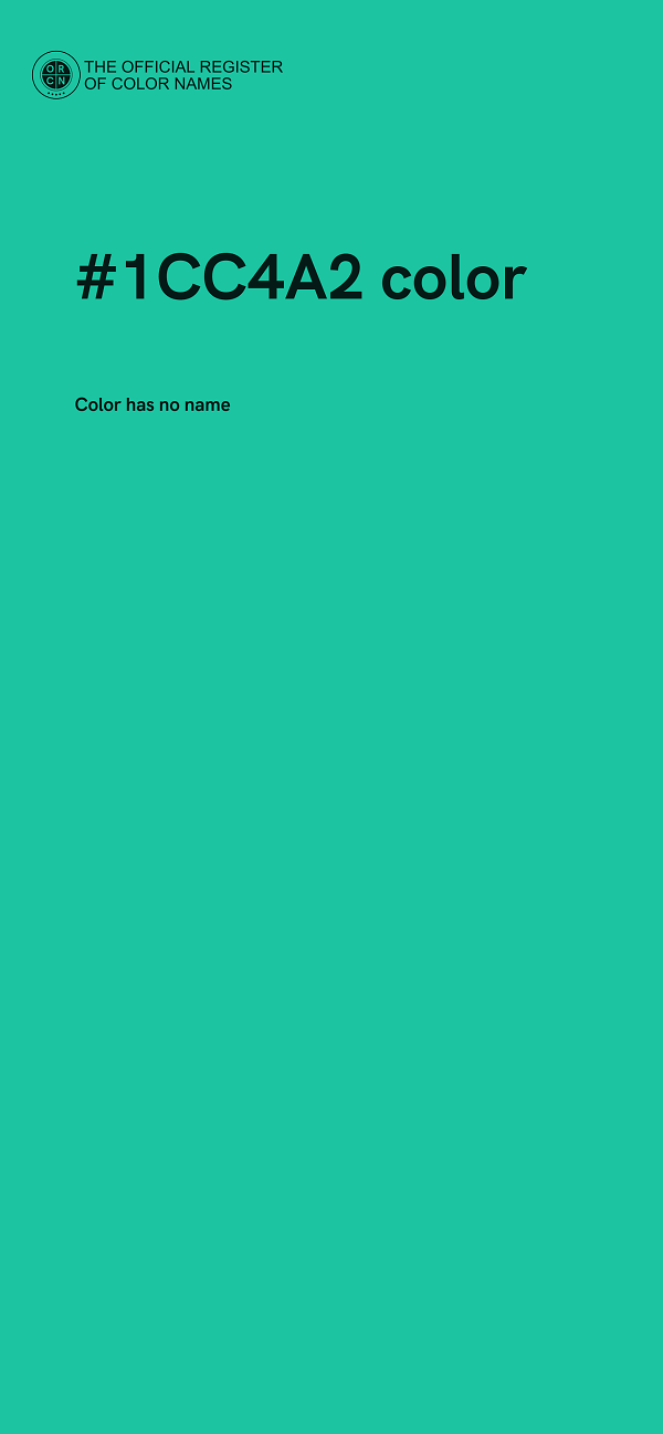 #1CC4A2 color image