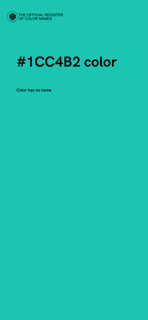 #1CC4B2 color image