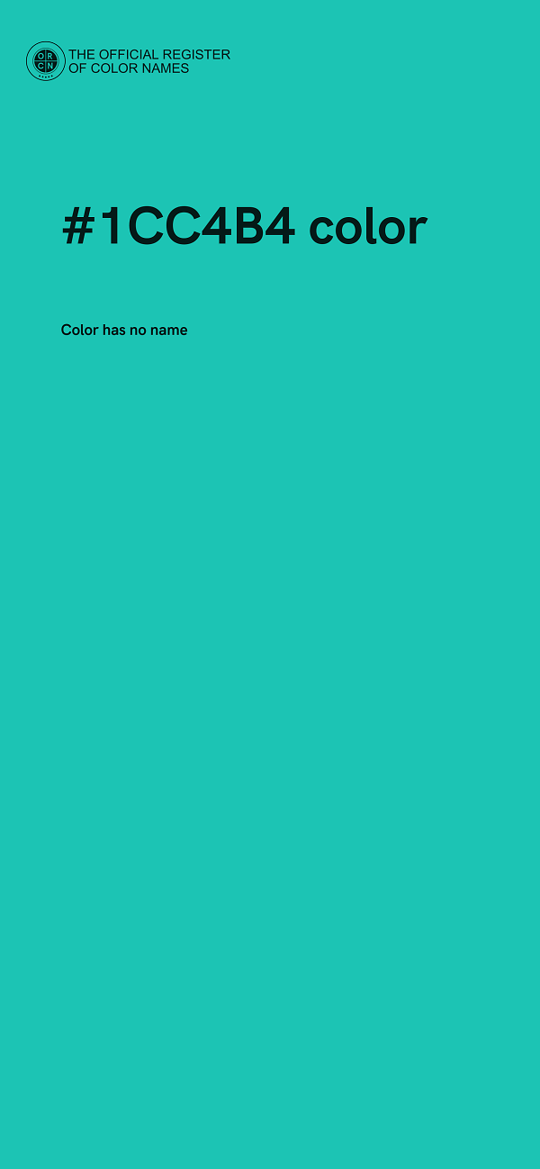 #1CC4B4 color image