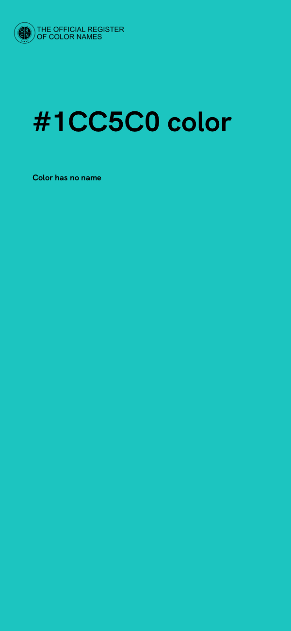 #1CC5C0 color image