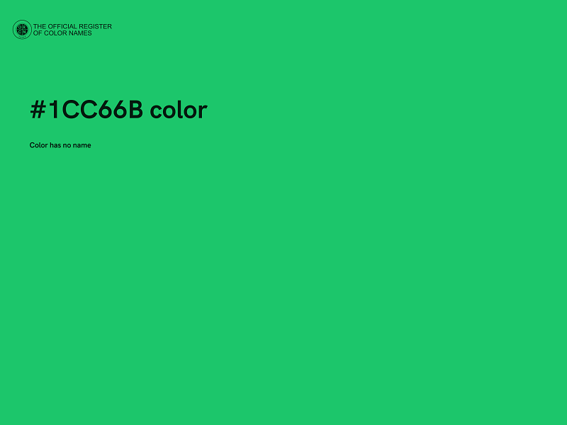 #1CC66B color image