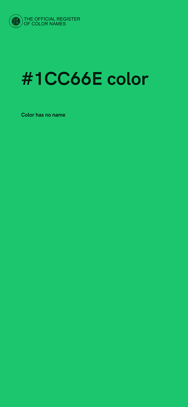 #1CC66E color image