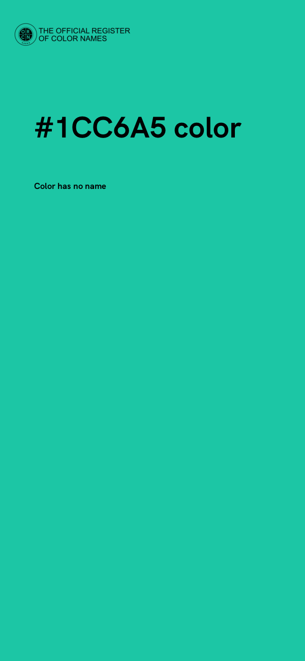 #1CC6A5 color image