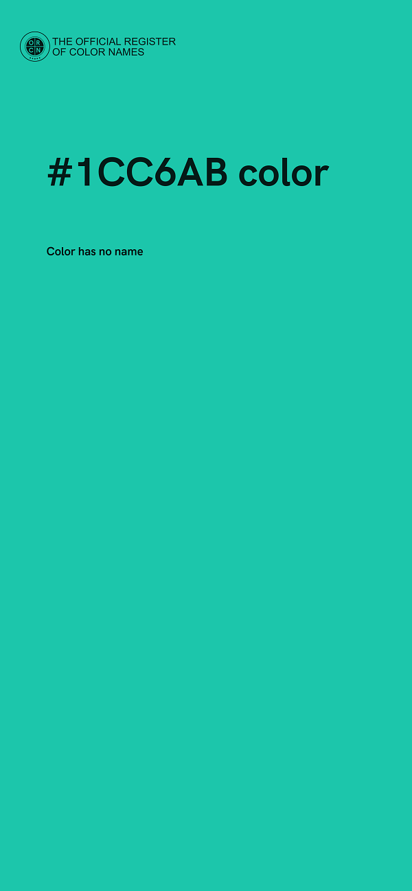 #1CC6AB color image