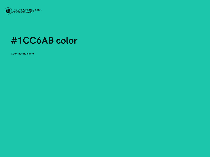 #1CC6AB color image