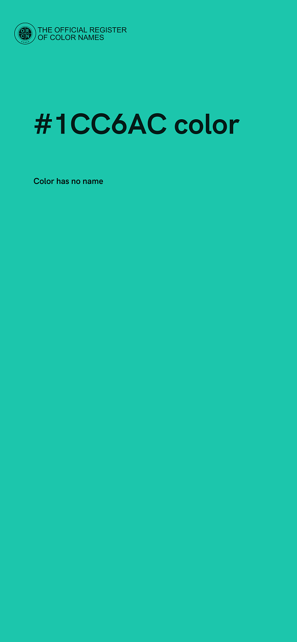 #1CC6AC color image