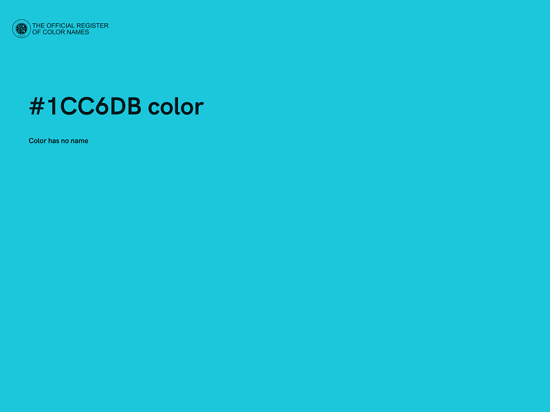#1CC6DB color image