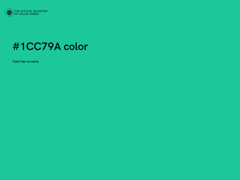 #1CC79A color image