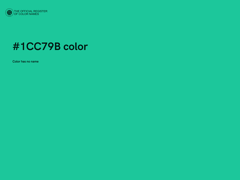 #1CC79B color image