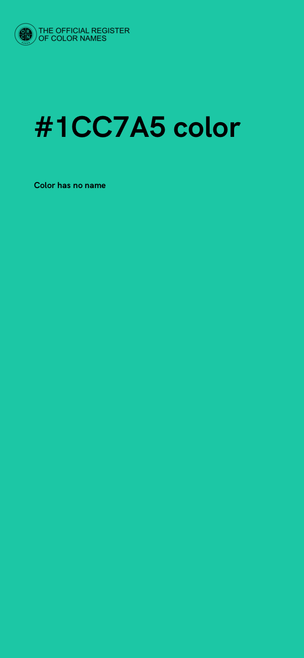 #1CC7A5 color image