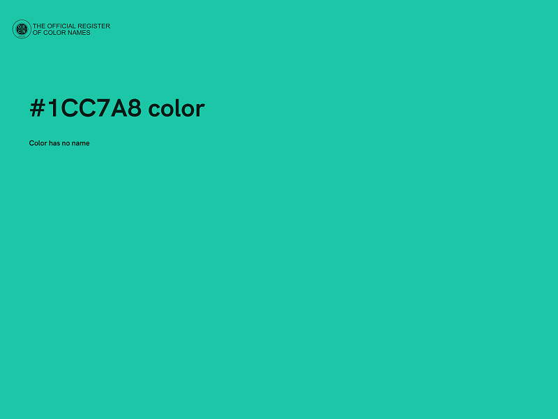 #1CC7A8 color image