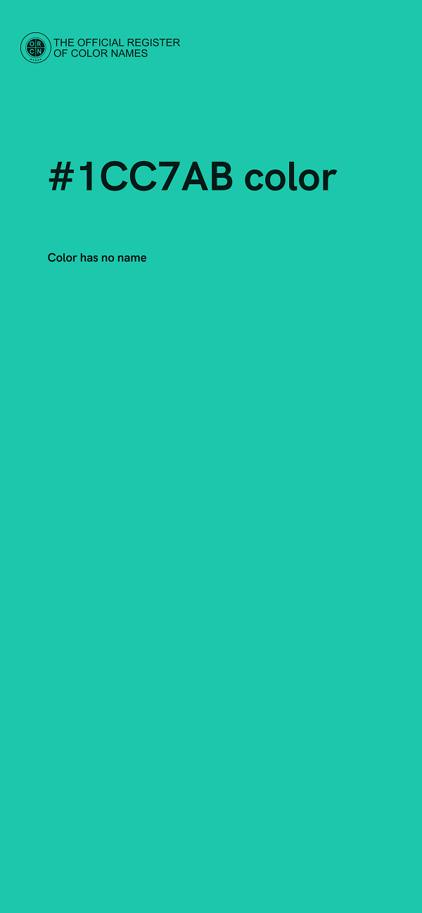 #1CC7AB color image