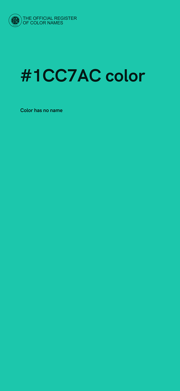 #1CC7AC color image