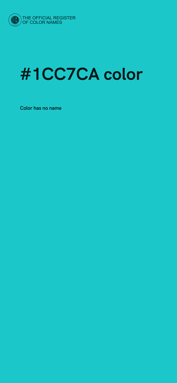 #1CC7CA color image