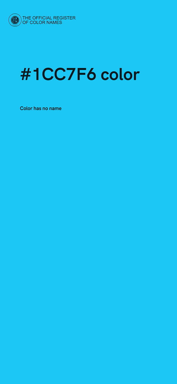 #1CC7F6 color image